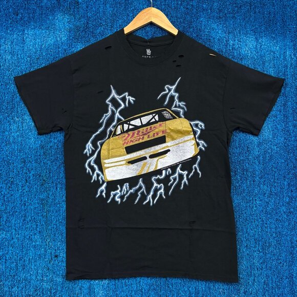 Miller High Life Racing Distressed Beer T-Shirt Size Small - Picture 1 of 4